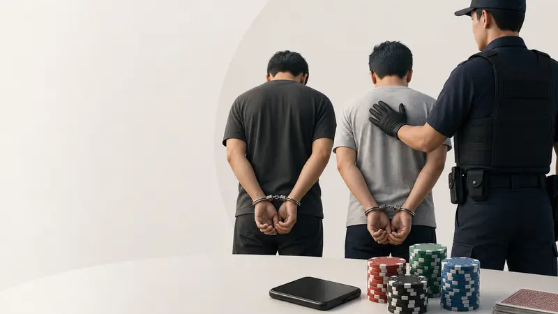 Dua Pelaku Tertangkap dalam Operasi Perjudian Ilegal di Manchester