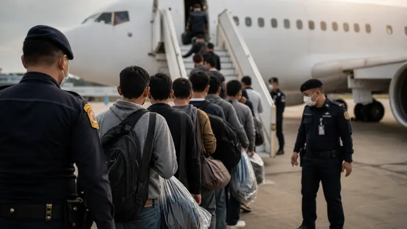 Pengusiran 41 Pekerja Thailand dari Laos Akibat Operasi Judi Ilegal